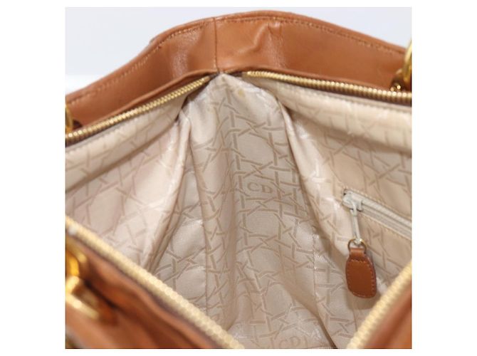 Borsa Christian Dior Canage in pelle marrone e oro autentica bs36947 D'oro - vista 20