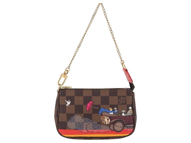 LOUIS VUITTON Monogram Christmas limited Mini Pochette Pouch M41655 Auth 200096M Monogramma - vista 13