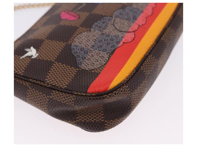 LOUIS VUITTON Monogram Christmas limited Mini Pochette Pouch M41655 Auth 200096M Monogramma - vista 14