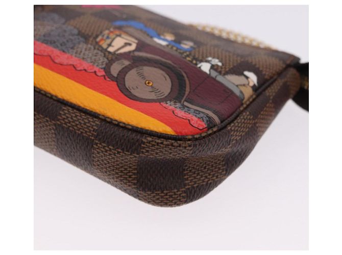 LOUIS VUITTON Monogram Christmas limited Mini Pochette Pouch M41655 Auth 200096M Monogramma - vista 15