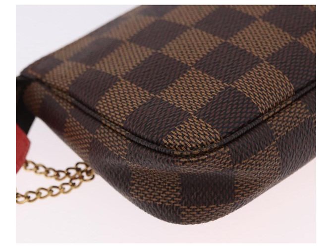 LOUIS VUITTON Monogram Christmas limited Mini Pochette Pouch M41655 Auth 200096M Monogramma - vista 16