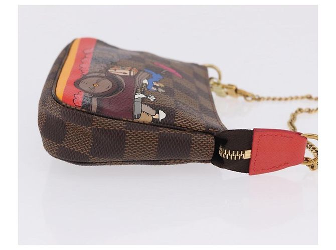 LOUIS VUITTON Monogram Christmas limited Mini Pochette Pouch M41655 Auth 200096M Monogramma - vista 3