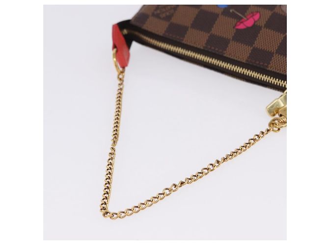LOUIS VUITTON Monogram Christmas limited Mini Pochette Pouch M41655 Auth 200096M Monogramma - vista 7