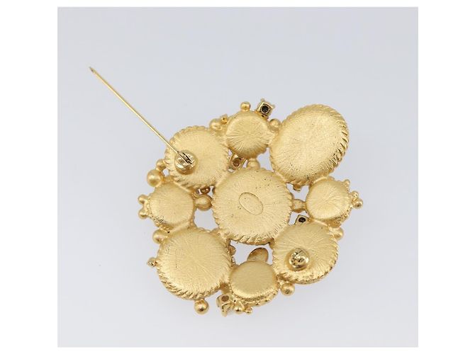 Spilla CHANEL Metallo Oro CC Auth bs36908M D'oro - vista 10