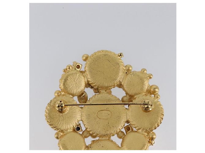 Spilla CHANEL Metallo Oro CC Auth bs36908M D'oro - vista 6