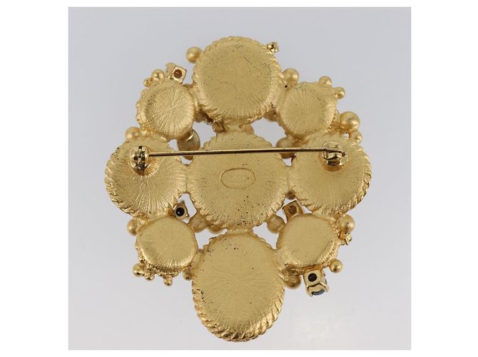 Spilla CHANEL Metallo Oro CC Auth bs36908M D'oro - vista 7