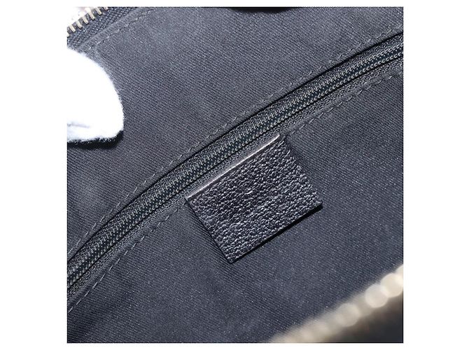 Bolso de mano GUCCI GG Canvas Negro Dorado 141471 Auth hk4126 - vista 19