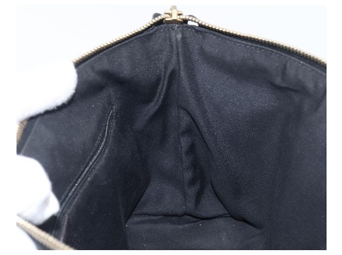 Bolso de mano GUCCI GG Canvas Negro Dorado 141471 Auth hk4126 - vista 20