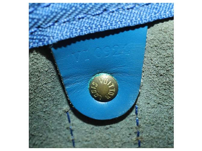 LOUIS VUITTON Epi Keepall 55 Boston Bag Toledo Blue M42955 LV Auth BA13684A - vista 12