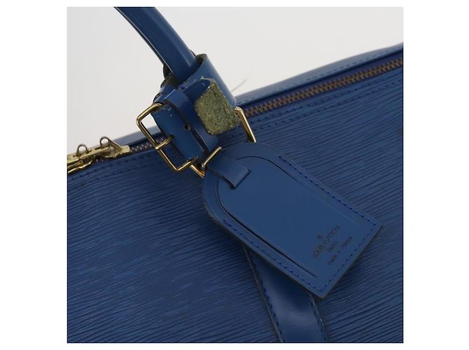 LOUIS VUITTON Epi Keepall 55 Boston Bag Toledo Blue M42955 LV Auth BA13684A - vista 18
