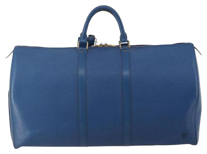 LOUIS VUITTON Epi Keepall 55 Boston Bag Toledo Blue M42955 LV Auth BA13684A - vista 2