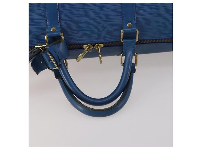LOUIS VUITTON Epi Keepall 55 Boston Bag Toledo Blue M42955 LV Auth BA13684A - vista 7