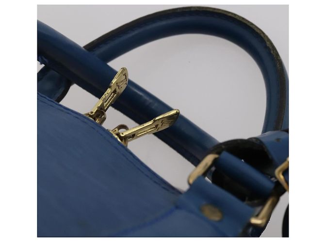 LOUIS VUITTON Epi Keepall 55 Boston Bag Toledo Blue M42955 LV Auth BA13684A - vista 8
