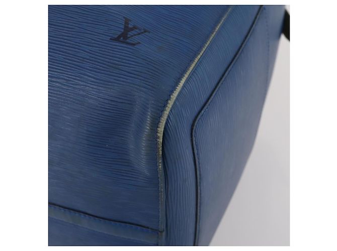 LOUIS VUITTON Epi Keepall 55 Boston Bag Toledo Blue M42955 LV Auth BA13684A - vista 9