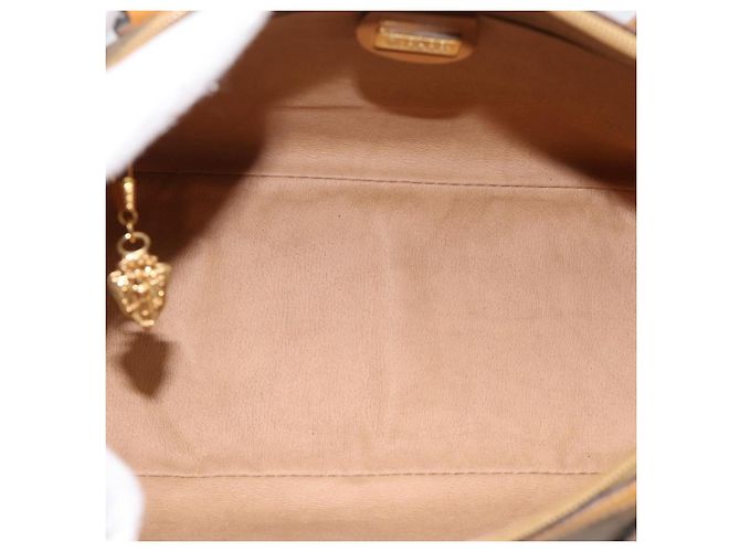 Borsa GUCCI Micro GG Supreme PVC Leather 2way Beige Gold 002 25 0033 Auth am12515A D'oro - vista 11