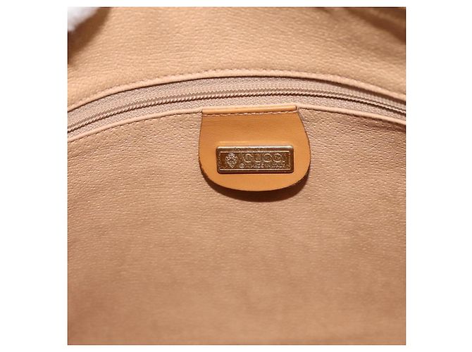 Borsa GUCCI Micro GG Supreme PVC Leather 2way Beige Gold 002 25 0033 Auth am12515A D'oro - vista 19