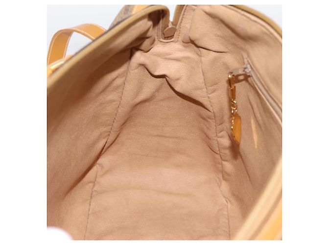 Borsa GUCCI Micro GG Supreme PVC Leather 2way Beige Gold 002 25 0033 Auth am12515A D'oro - vista 21
