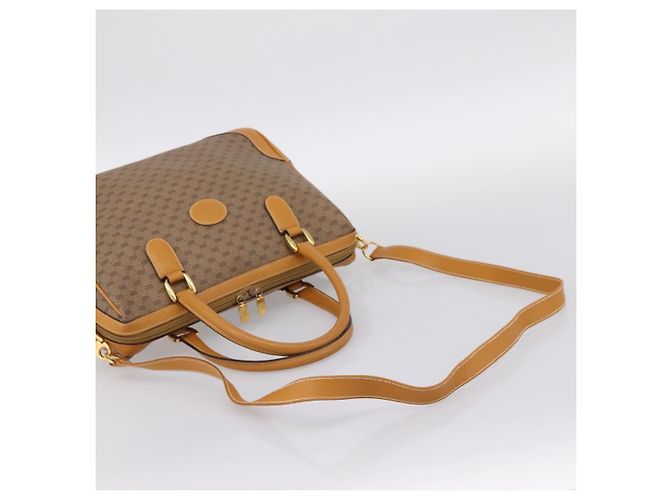 Borsa GUCCI Micro GG Supreme PVC Leather 2way Beige Gold 002 25 0033 Auth am12515A D'oro - vista 8