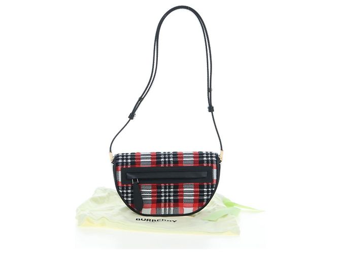 Borsa a tracolla BURBERRY Nova Check Canvas Rosso Oro Auth ki6799M D'oro - vista 12