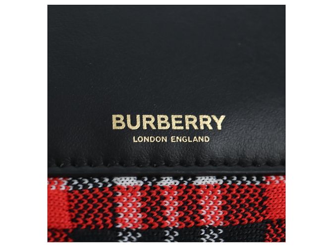 Borsa a tracolla BURBERRY Nova Check Canvas Rosso Oro Auth ki6799M D'oro - vista 19