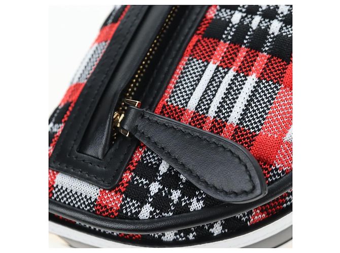 Borsa a tracolla BURBERRY Nova Check Canvas Rosso Oro Auth ki6799M D'oro - vista 20