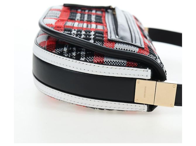 Borsa a tracolla BURBERRY Nova Check Canvas Rosso Oro Auth ki6799M D'oro - vista 4