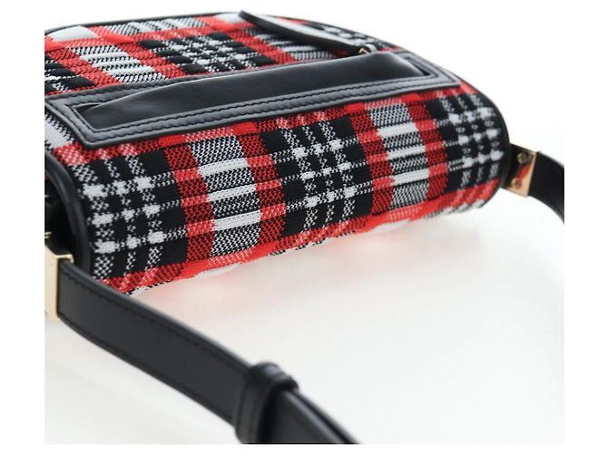 Borsa a tracolla BURBERRY Nova Check Canvas Rosso Oro Auth ki6799M D'oro - vista 6