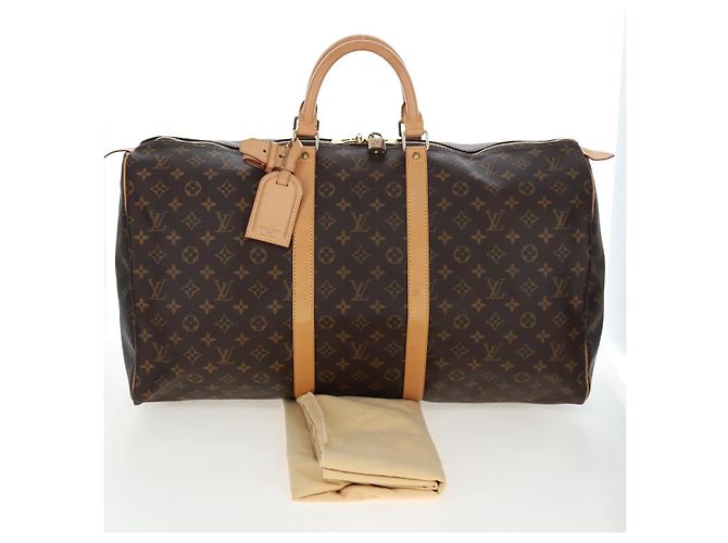 LOUIS VUITTON Monogram Keepall 55 Boston Bag M41424 LV Auth ki6805M Monogramma - vista 12