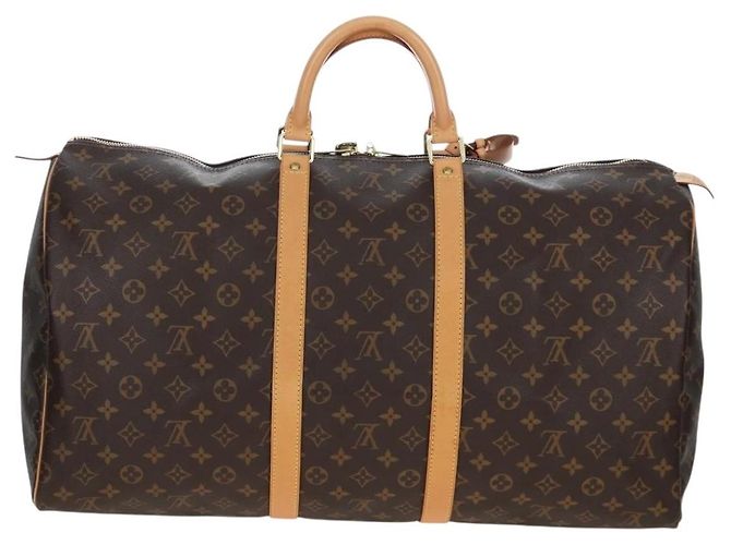 LOUIS VUITTON Monogram Keepall 55 Boston Bag M41424 LV Auth ki6805M Monogramma - vista 2