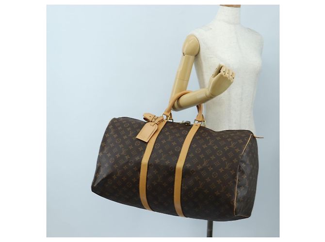 LOUIS VUITTON Monogram Keepall 55 Boston Bag M41424 LV Auth ki6805M Monogramma - vista 25