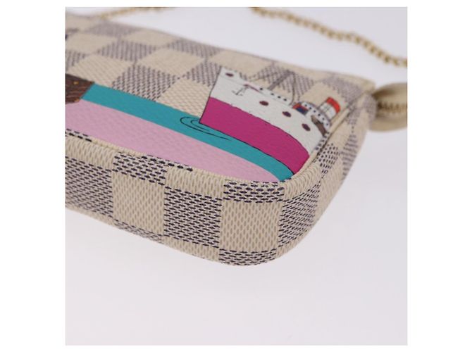 LOUIS VUITTON Damier Azur Mini Pochette Accessoires Pouch N41669 LV Auth 200052V - vista 15