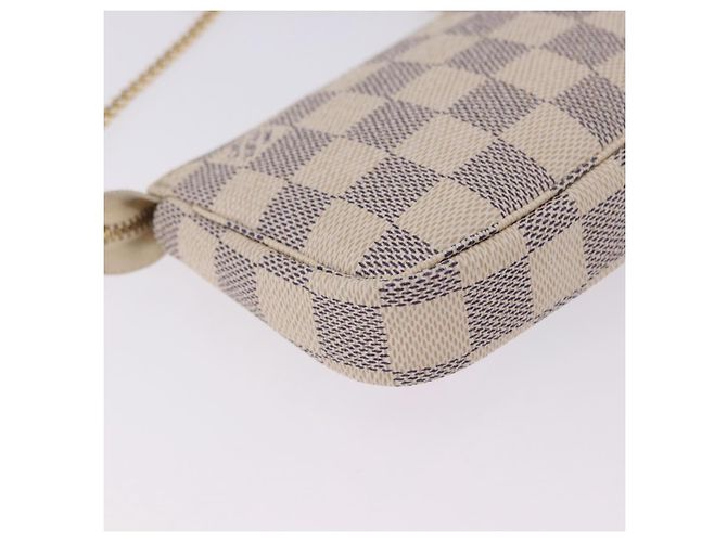 LOUIS VUITTON Damier Azur Mini Pochette Accessoires Pouch N41669 LV Auth 200052V - vista 16