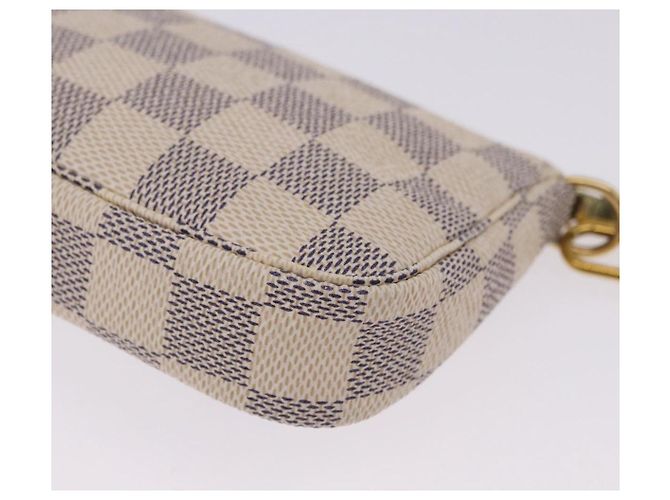LOUIS VUITTON Damier Azur Mini Pochette Accessoires Pouch N41669 LV Auth 200052V - vista 17
