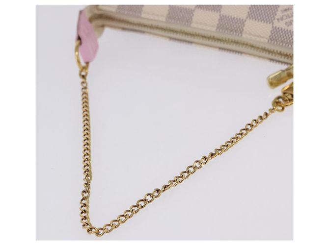 LOUIS VUITTON Damier Azur Mini Pochette Accessoires Pouch N41669 LV Auth 200052V - vista 7