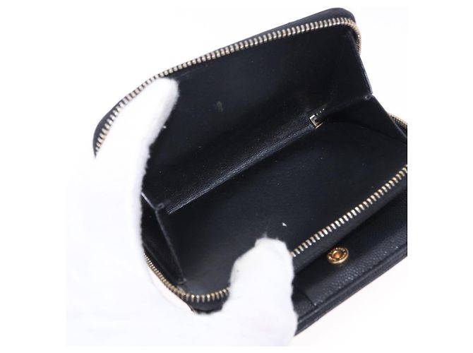 Autre Marque Portafoglio Bifold SAINT LAURENT in pelle nera e oro Auth hk4039 Nero D'oro - vista 11