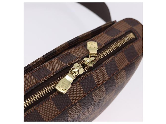 Borsa a tracolla LOUIS VUITTON Damier Ebene Geronimos N51994 LV Auth 196427A - vista 10