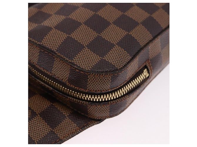 Borsa a tracolla LOUIS VUITTON Damier Ebene Geronimos N51994 LV Auth 196427A - vista 14