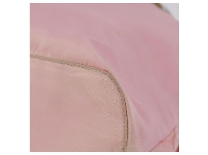 Mochila PRADA Nylon Pink Silver Auth 197051 Plata Rosa - vista 18