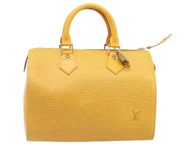 LOUIS VUITTON Epi Speedy 25 Hand Bag Tassili Yellow M43019 LV Auth 202095V - vista 13