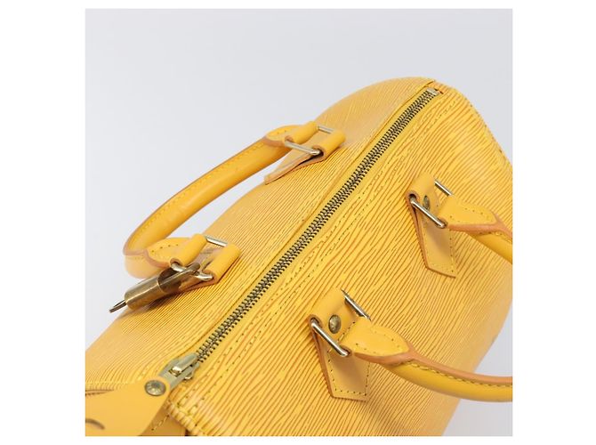 LOUIS VUITTON Epi Speedy 25 Hand Bag Tassili Yellow M43019 LV Auth 202095V - vista 6