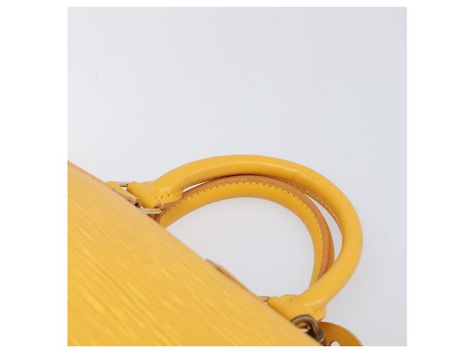 LOUIS VUITTON Epi Speedy 25 Hand Bag Tassili Yellow M43019 LV Auth 202095V - vista 8