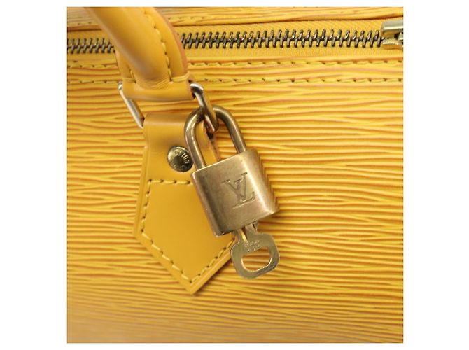 LOUIS VUITTON Epi Speedy 25 Hand Bag Tassili Yellow M43019 LV Auth 202095V - vista 9
