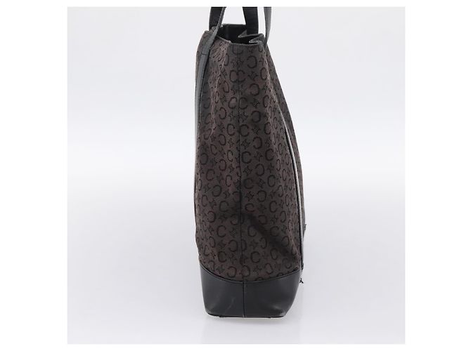 Céline CELINE C Macadam Tote Bag Canvas Black Auth 202213 Schwarz - Ansicht 4