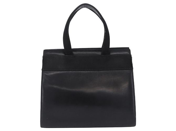 Borsa Salvatore Ferragamo Vala in pelle nera e oro autentica bs37001 Nero D'oro - vista 2