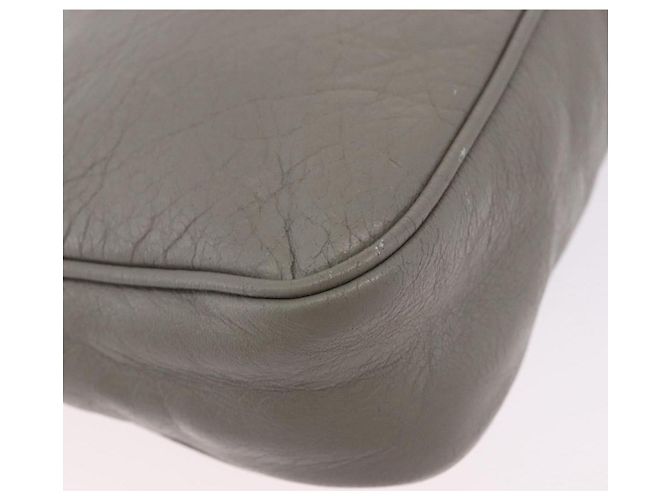 Borsa a tracolla BALENCIAGA Giant Hip in pelle grigia e oro 237203 Auth bs37003A Marrone D'oro - vista 15