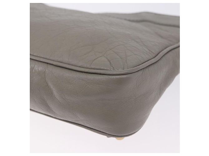 Borsa a tracolla BALENCIAGA Giant Hip in pelle grigia e oro 237203 Auth bs37003A Marrone D'oro - vista 16