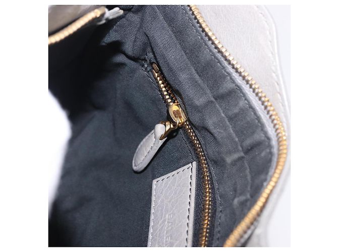 Borsa a tracolla BALENCIAGA Giant Hip in pelle grigia e oro 237203 Auth bs37003A Marrone D'oro - vista 21