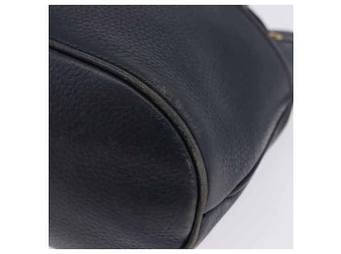 Borsa a tracolla GUCCI in pelle blu navy e oro 001 39 0791 Auth BA15410 - vista 14