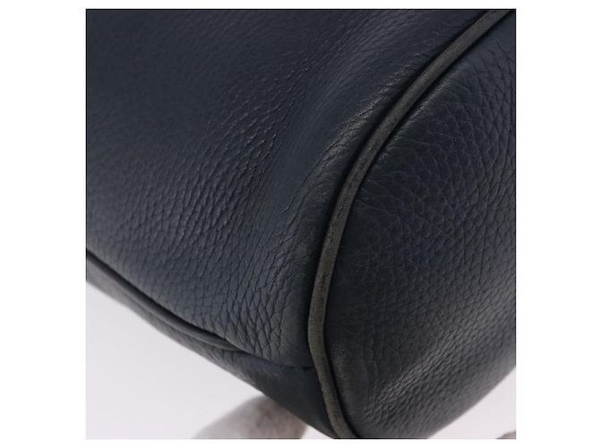 Borsa a tracolla GUCCI in pelle blu navy e oro 001 39 0791 Auth BA15410 - vista 15