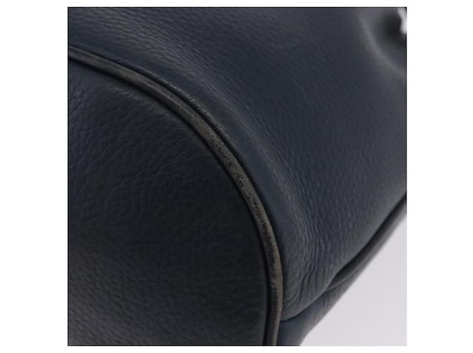Borsa a tracolla GUCCI in pelle blu navy e oro 001 39 0791 Auth BA15410 - vista 16